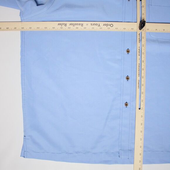 NWT Roundtree & Yorke Light Blue Short Sleeve Camp Shirt Bahama Men Size XL (C1) - Picture 8 of 10